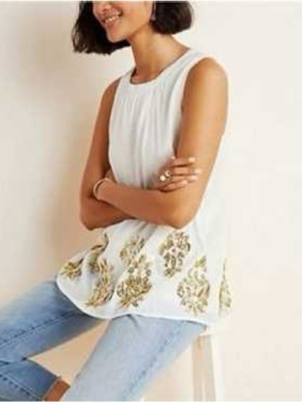 Maeve Anthropologie Simona Sequined
Babydoll Blouse XS - Picture 3 of 7